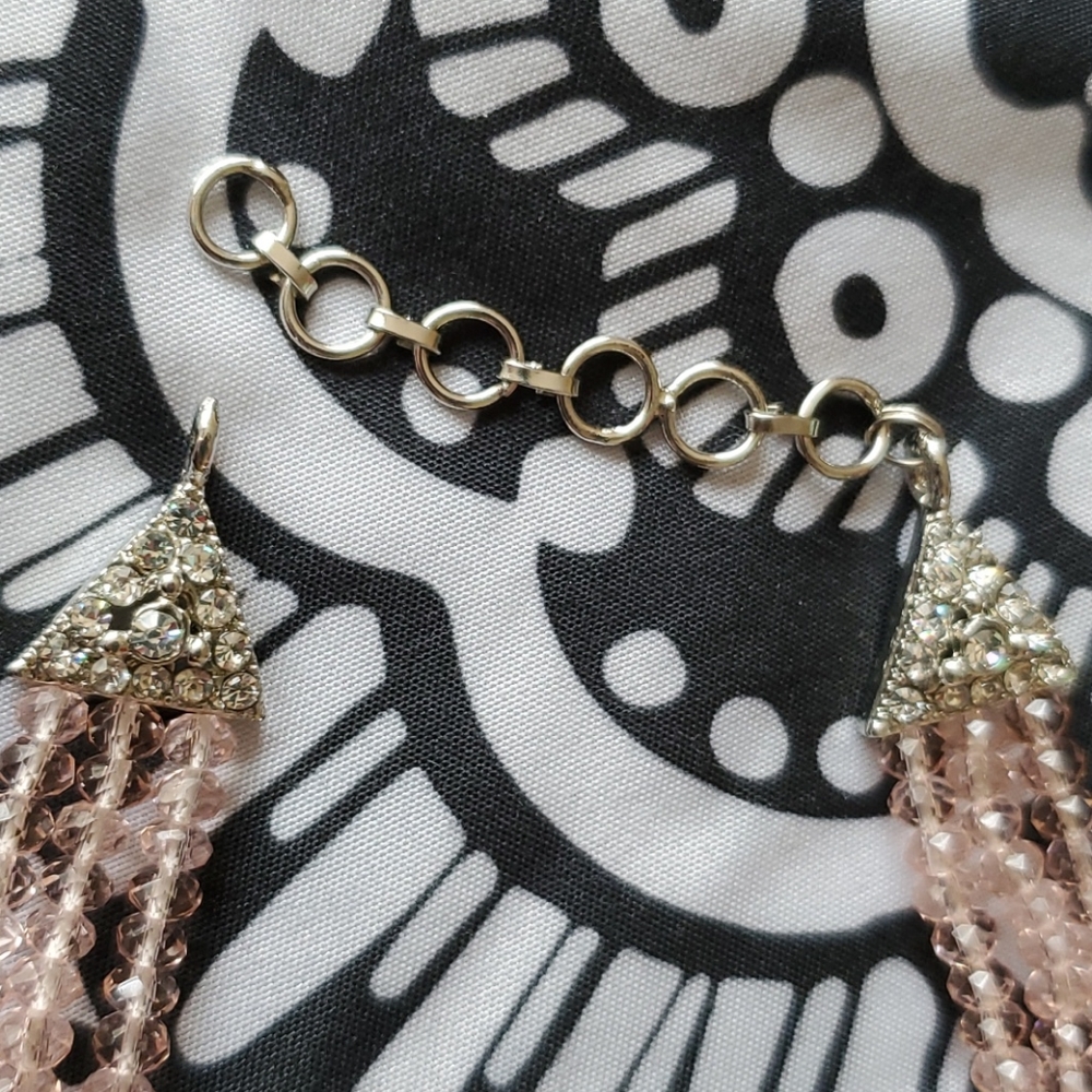Pink Crystal necklace - Picture 6 of 7